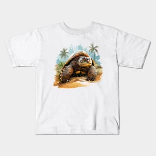 Alligator Snapping Turtle Kids T-Shirt